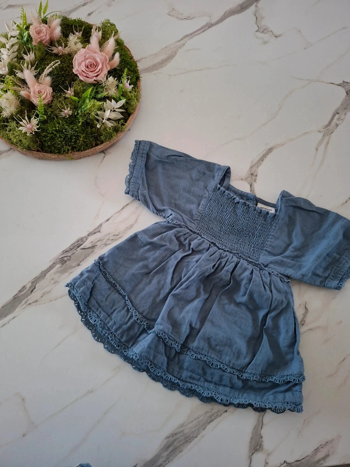 Robe bleue taille 9 mois 71cm - Tape à l'œil 🌸
